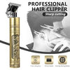 Professional VINTAGE T9 Metal Body RECHARGEABLE Electric Hair CLIPPER Cutting Machine